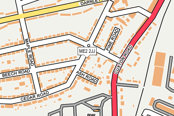 ME2 2JJ map - OS OpenMap – Local (Ordnance Survey)