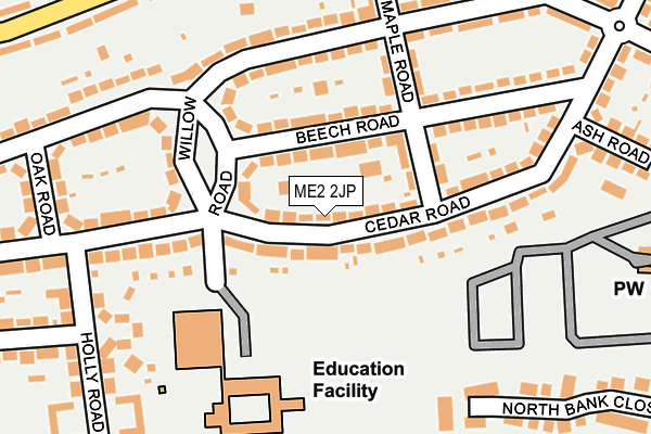 ME2 2JP map - OS OpenMap – Local (Ordnance Survey)