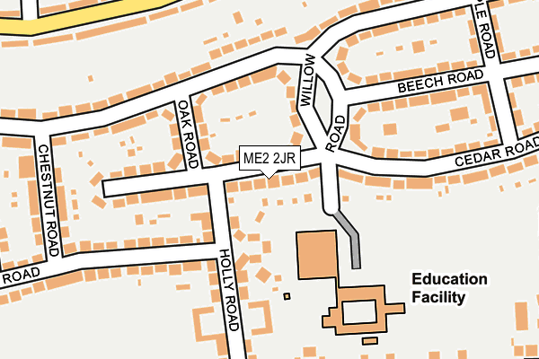 ME2 2JR map - OS OpenMap – Local (Ordnance Survey)