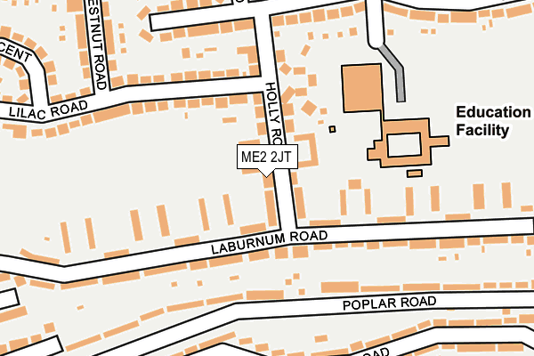 ME2 2JT map - OS OpenMap – Local (Ordnance Survey)