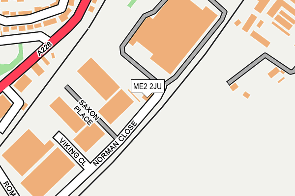ME2 2JU map - OS OpenMap – Local (Ordnance Survey)