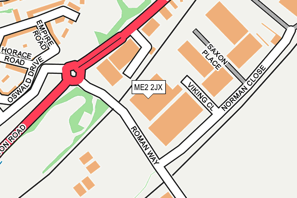 ME2 2JX map - OS OpenMap – Local (Ordnance Survey)