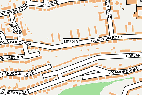 ME2 2LB map - OS OpenMap – Local (Ordnance Survey)