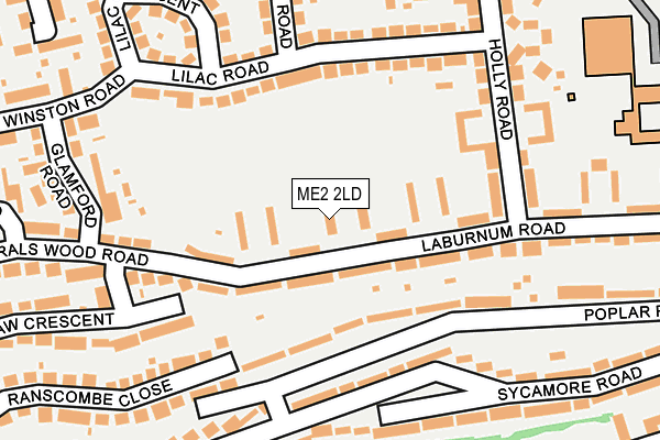 ME2 2LD map - OS OpenMap – Local (Ordnance Survey)