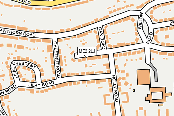 ME2 2LJ map - OS OpenMap – Local (Ordnance Survey)