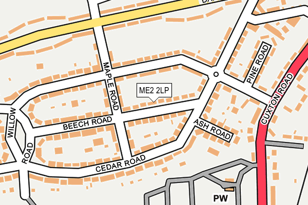 ME2 2LP map - OS OpenMap – Local (Ordnance Survey)
