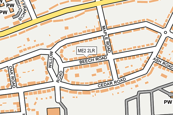 ME2 2LR map - OS OpenMap – Local (Ordnance Survey)