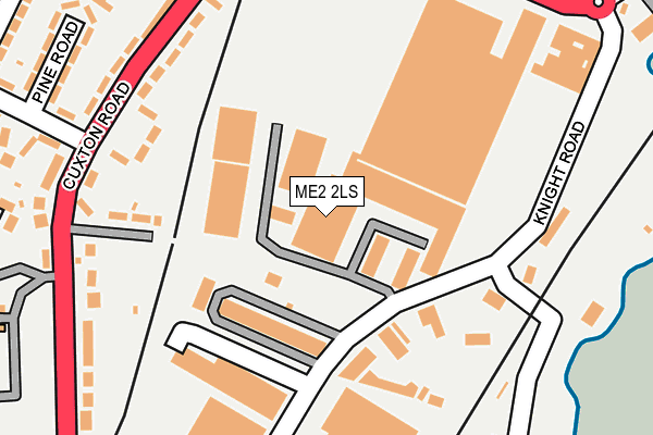 Map of WATERSEND LTD at local scale