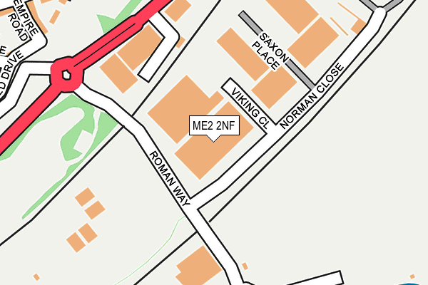 ME2 2NF map - OS OpenMap – Local (Ordnance Survey)