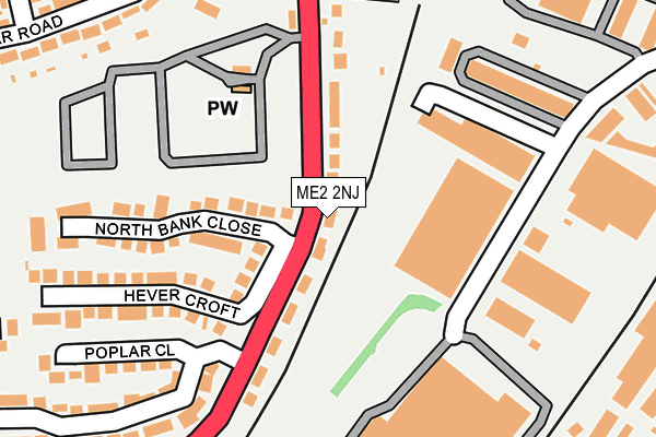 ME2 2NJ map - OS OpenMap – Local (Ordnance Survey)