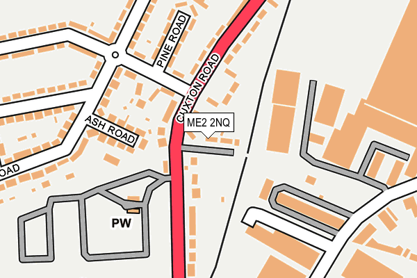 ME2 2NQ map - OS OpenMap – Local (Ordnance Survey)