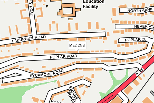 ME2 2NS map - OS OpenMap – Local (Ordnance Survey)