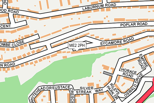 ME2 2PH map - OS OpenMap – Local (Ordnance Survey)