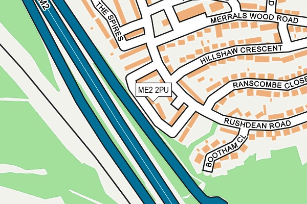 ME2 2PU map - OS OpenMap – Local (Ordnance Survey)