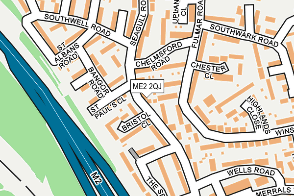 ME2 2QJ map - OS OpenMap – Local (Ordnance Survey)