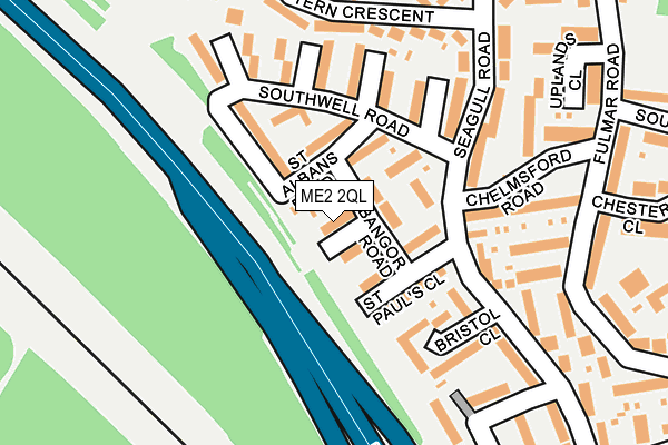 ME2 2QL map - OS OpenMap – Local (Ordnance Survey)