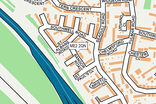 ME2 2QN map - OS OpenMap – Local (Ordnance Survey)