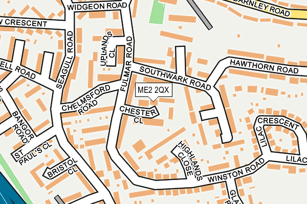 ME2 2QX map - OS OpenMap – Local (Ordnance Survey)