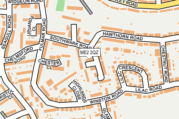 ME2 2QZ map - OS OpenMap – Local (Ordnance Survey)