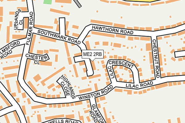 ME2 2RB map - OS OpenMap – Local (Ordnance Survey)