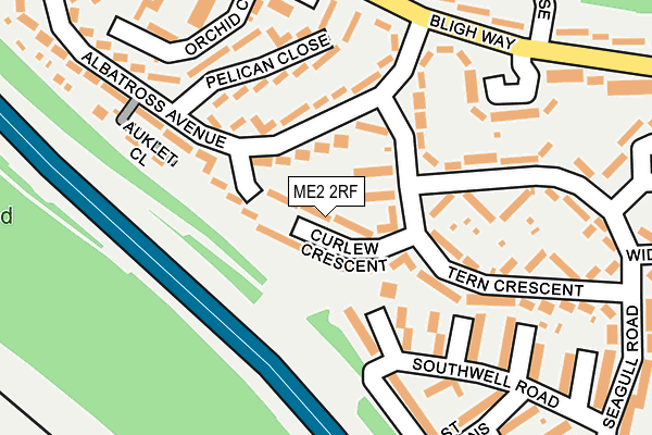 ME2 2RF map - OS OpenMap – Local (Ordnance Survey)