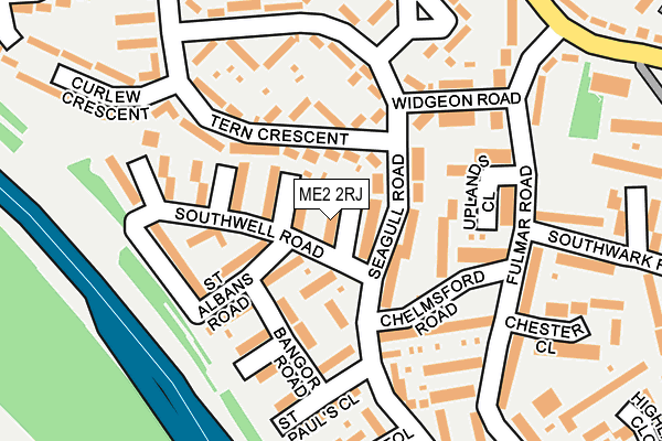 ME2 2RJ map - OS OpenMap – Local (Ordnance Survey)