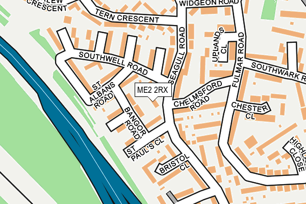 ME2 2RX map - OS OpenMap – Local (Ordnance Survey)
