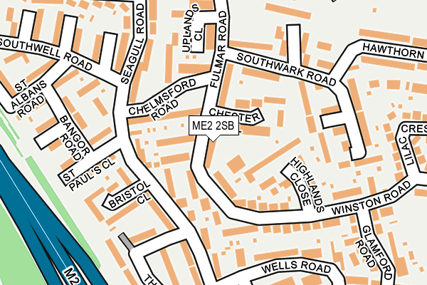 ME2 2SB map - OS OpenMap – Local (Ordnance Survey)