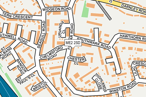 ME2 2SD map - OS OpenMap – Local (Ordnance Survey)