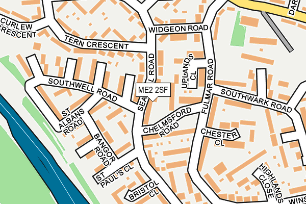 ME2 2SF map - OS OpenMap – Local (Ordnance Survey)