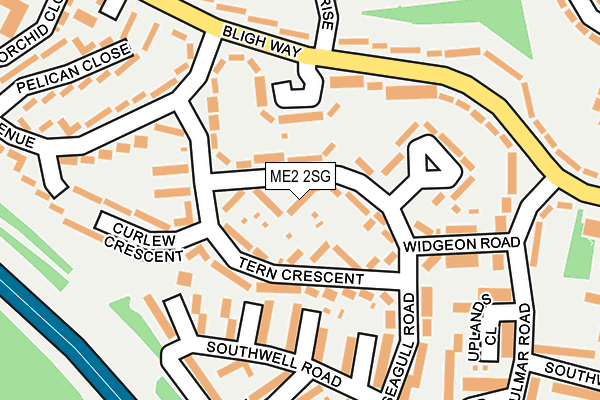 ME2 2SG map - OS OpenMap – Local (Ordnance Survey)