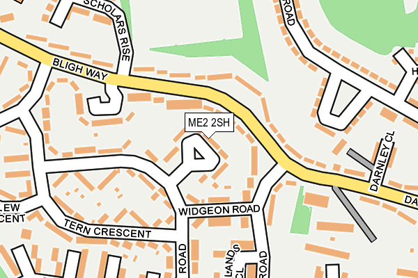 ME2 2SH map - OS OpenMap – Local (Ordnance Survey)