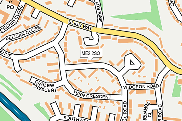 ME2 2SQ map - OS OpenMap – Local (Ordnance Survey)