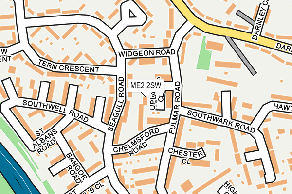 ME2 2SW map - OS OpenMap – Local (Ordnance Survey)