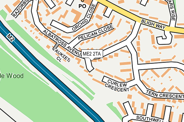 ME2 2TA map - OS OpenMap – Local (Ordnance Survey)