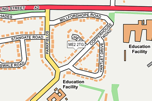 ME2 2TG map - OS OpenMap – Local (Ordnance Survey)
