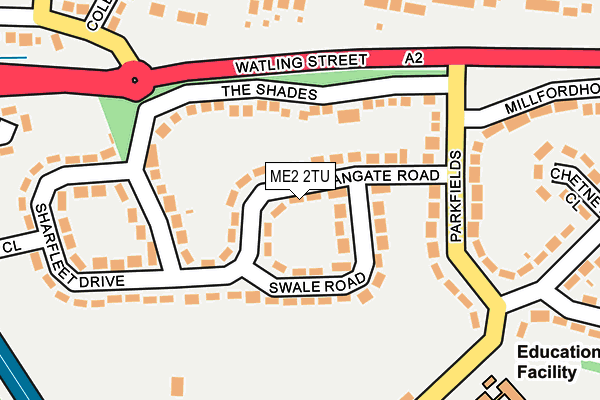 ME2 2TU map - OS OpenMap – Local (Ordnance Survey)