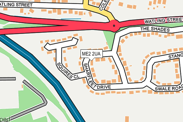 ME2 2UA map - OS OpenMap – Local (Ordnance Survey)