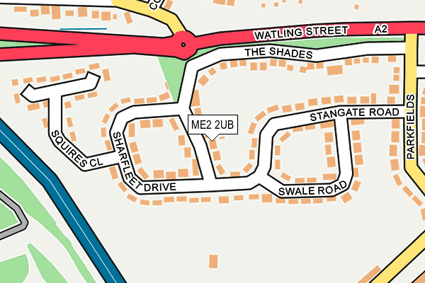 ME2 2UB map - OS OpenMap – Local (Ordnance Survey)