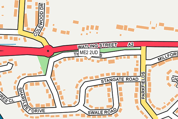 ME2 2UD map - OS OpenMap – Local (Ordnance Survey)