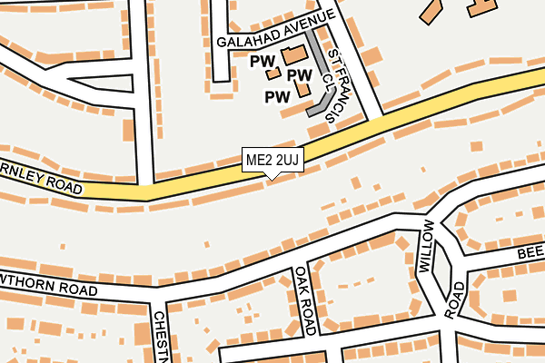 ME2 2UJ map - OS OpenMap – Local (Ordnance Survey)