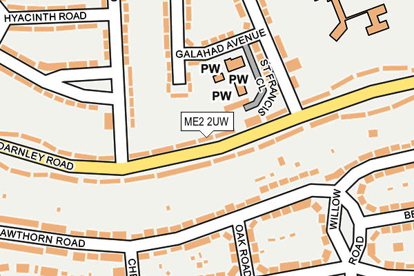 ME2 2UW map - OS OpenMap – Local (Ordnance Survey)