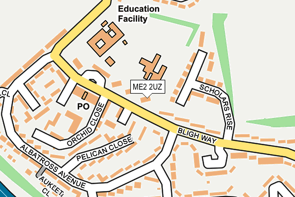 ME2 2UZ map - OS OpenMap – Local (Ordnance Survey)