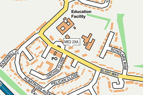 ME2 2XA map - OS OpenMap – Local (Ordnance Survey)