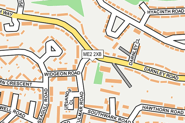 ME2 2XB map - OS OpenMap – Local (Ordnance Survey)