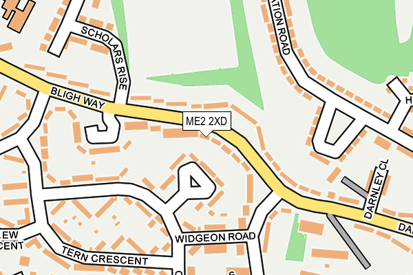 ME2 2XD map - OS OpenMap – Local (Ordnance Survey)