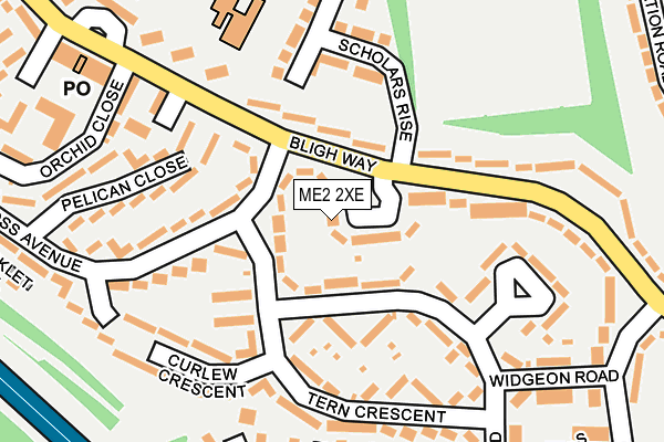 ME2 2XE map - OS OpenMap – Local (Ordnance Survey)