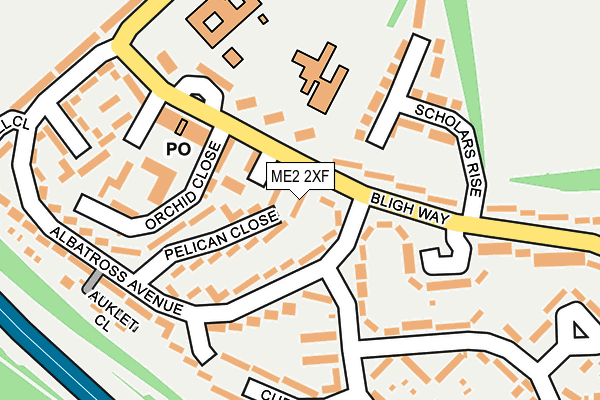 ME2 2XF map - OS OpenMap – Local (Ordnance Survey)