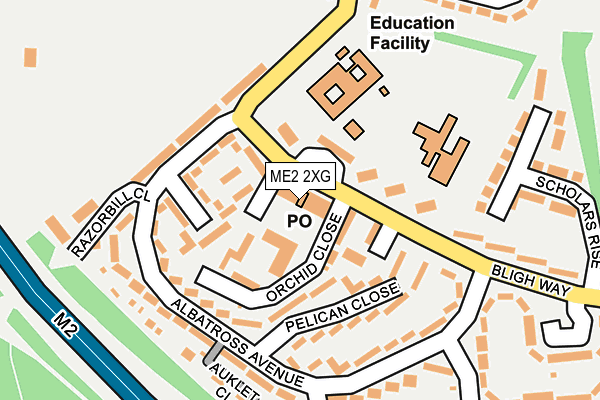 ME2 2XG map - OS OpenMap – Local (Ordnance Survey)