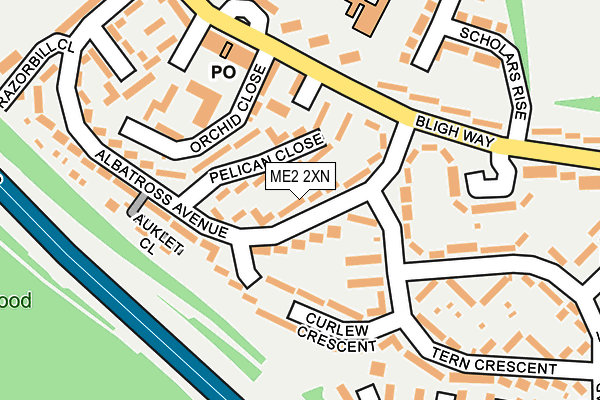 ME2 2XN map - OS OpenMap – Local (Ordnance Survey)